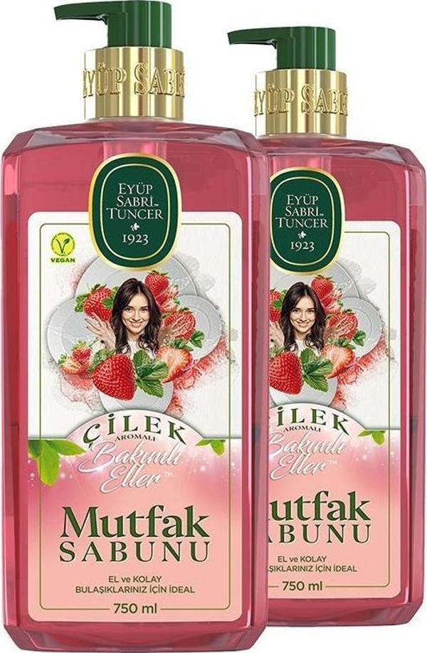 Eyüp Sabri Tuncer Çilek Mutfak Sabunu 750 ml x 2 - Image 1