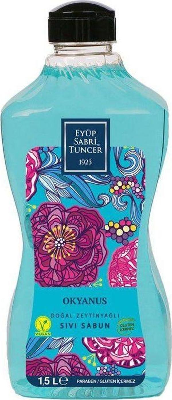 Eyüp Sabri Tuncer Doğal Zeytinyağlı Sıvı Sabun Okyanus 1500 ML - Image 1