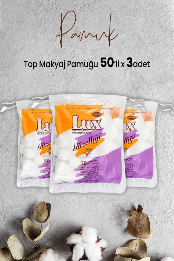 Lux Top Makyaj Pamuğu 50'li x 3 Adet - Image 1