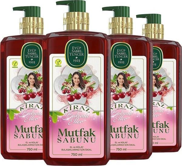 Eyüp Sabri Tuncer Kiraz Mutfak Sabunu 750 ml x 4 - Image 1