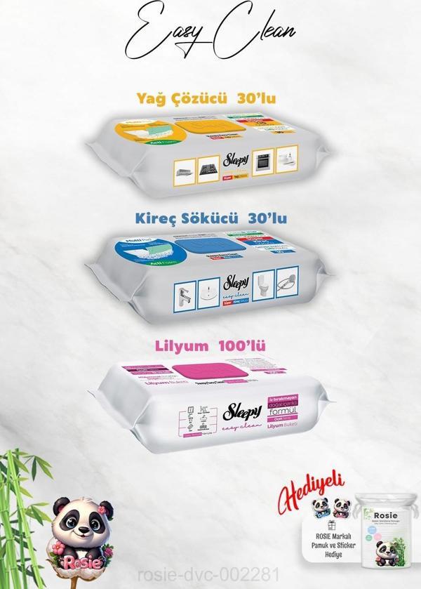 Kireç ve Yağ Çözücü 30'lu, Lilyum Buketi Easy Clean ve Rosie Hediye - Image 1