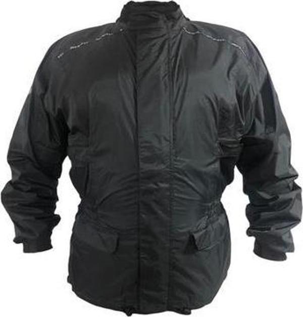 Revit Monsoon Ayarlanabilir Bantlı Motosiklet PVC Yağmurluk Cepli Üst XS Beden Siyah - Image 1