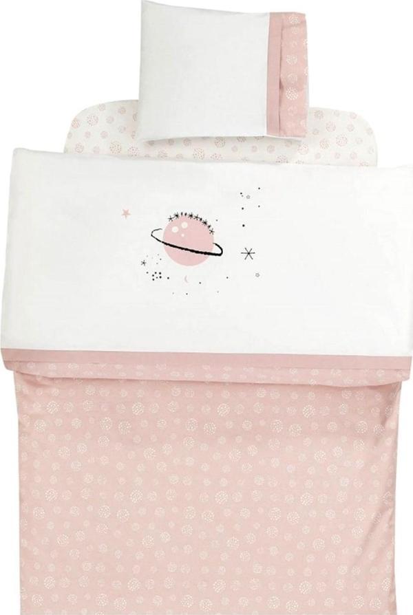 Momishop Space Bebek Nevresim Takımı 100x150 Cm 2124 Pudra - Image 1