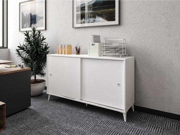 Kznhome Joker Ofis Dolabı, Dosya Dolabı Beyaz - Tamamı 1. Kalite Mdf - Image 1