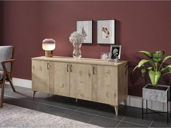 Kznmob Home Çok Amaçlı Meşe Konsol - Tamamı 1. Kalite Mdf - Image 1
