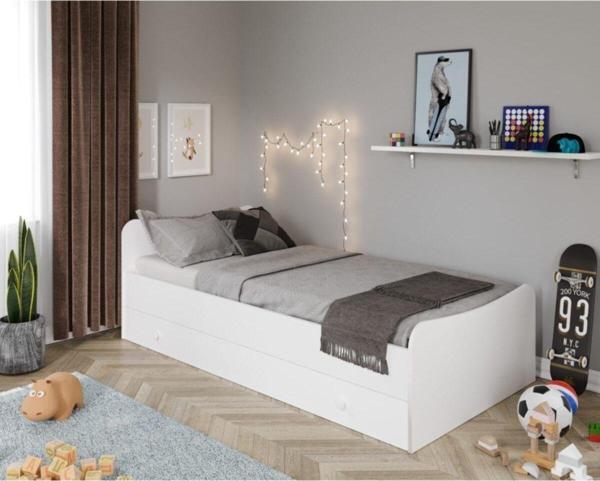 Kznmob Home Selen Yavrulu Karyola Beyaz - Tamamı 1. Kalite Mdf - Image 1