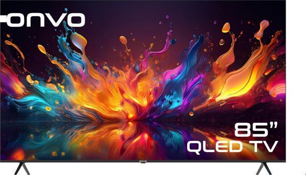 ONVO 85OVF9000UQ 85" 216 Ekran Uydu Alıcılı 4K Ultra HD Google Smart QLED TV - Image 1