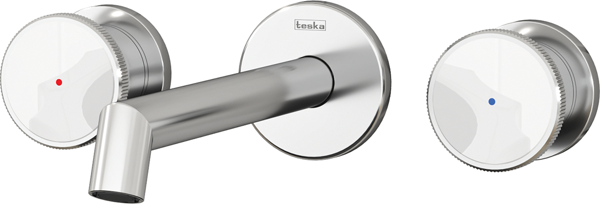 Teska Grande Shine Lavabo Bataryası-Beyaz Camlı - Image 1