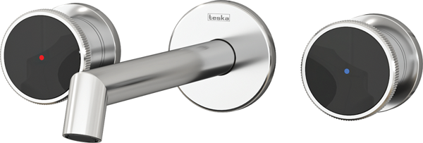 Teska Grande Shine Lavabo Bataryası-Siyah Camlı - Image 1