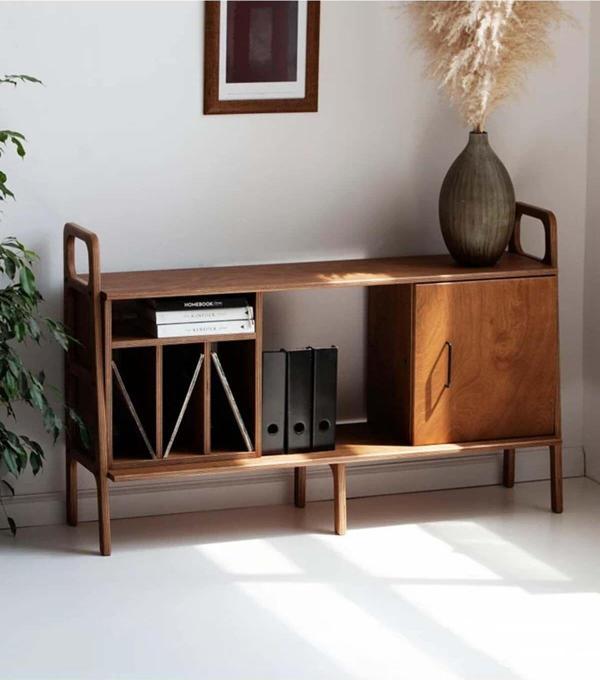 Woodesk Chanson Masif Ahşap, Dolap Ve Konsol, 140X90, Tik Renk, Cpt4658-140 - Image 1