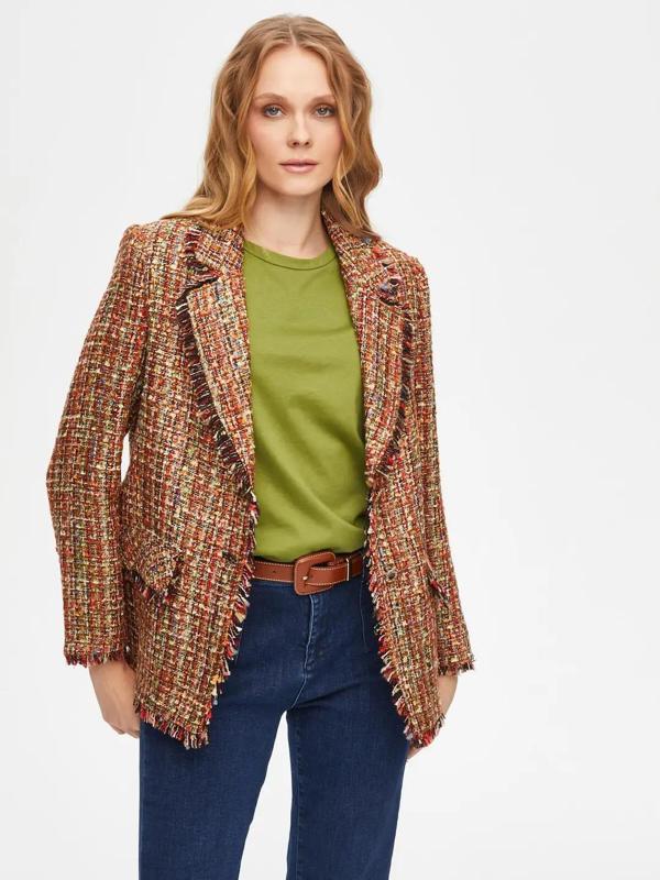 Faik Sönmez Püskül Detaylı Kadın Ceket 69182 - Image 1