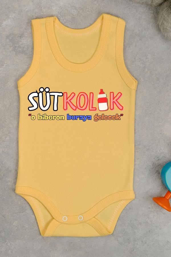 Sütkolik Baskılı Pamuk Atlet Zıbın - Image 1