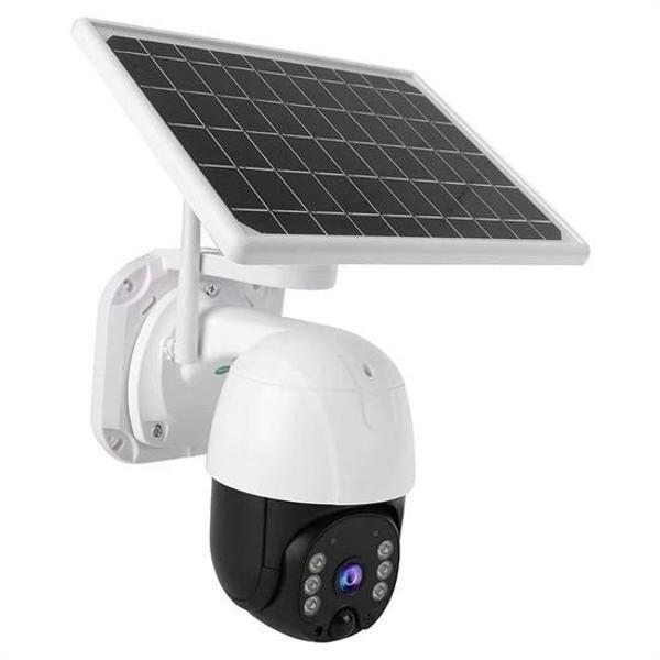 Solar Panelli Su Geçirmez Gece Görüş Destekli Wifi Bağlantılı Güvenlik Kamerası - Image 1
