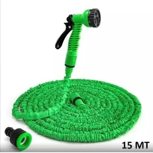 Uzayan Hortum Tabancalı 15 Metre Magic House | Bahçe Sulama İçin Expandable Hose - Image 1