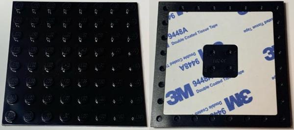 Lego 6395750 Plate, Modified 8 x 8 with Double-Sided Adhesive Tape on Back - Image 1
