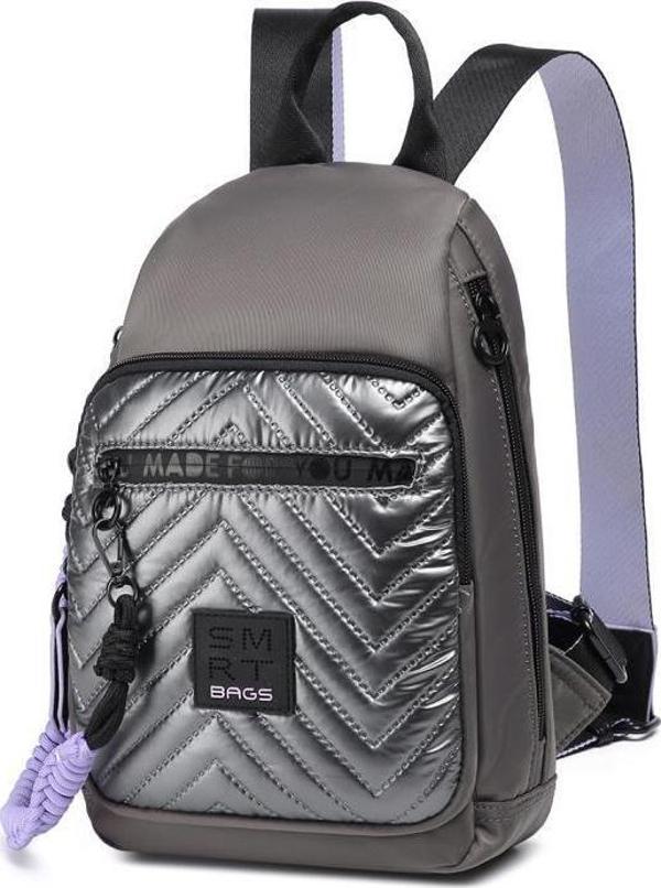 Smart Bags Parlak Kumaş Küçük Boy Askılı Kadın Sırt Çantası 3247 - Image 1
