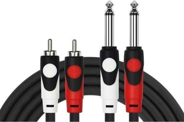 Kirlin 3mt Patch Kablo (2x1/4'' Mono - 2xRCA) - Image 1