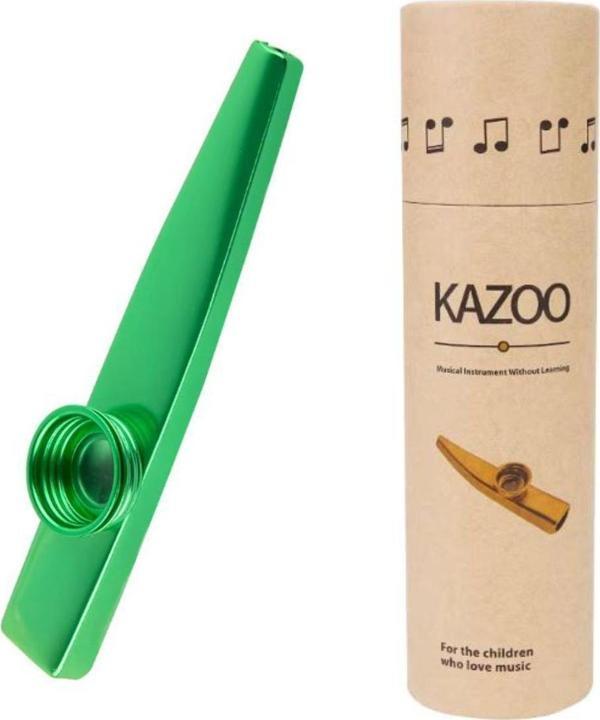 MK-01G Metal Kazoo Kutulu Alüminyum Alaşım Yeşil - Image 1