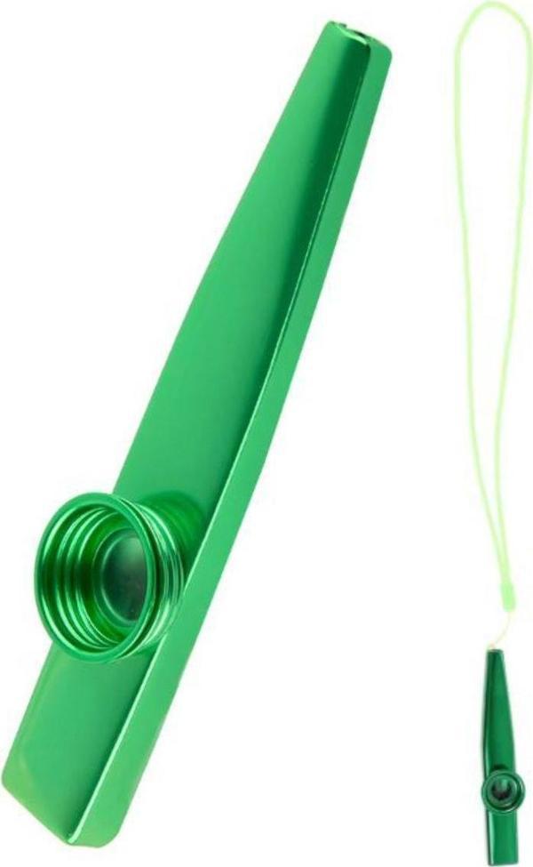 MK-02G Metal Kazoo İp Askılı Alüminyum Alaşım Yeşil - Image 1
