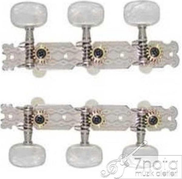 CMH0150CR Klasik Gitar Kulağı Klasik 3+3   2.ad.set Chrome Gitar Burgusu - Image 1