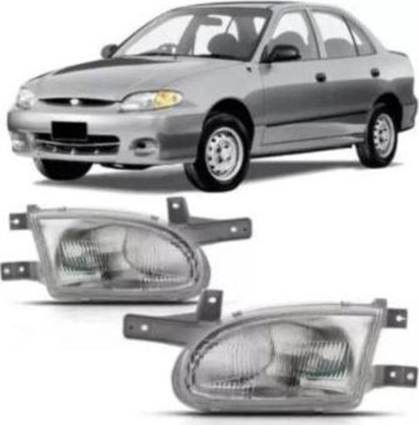 Hyundai Accent Sağ Sol Far Lambası Manuel 1998-1999 - Image 1