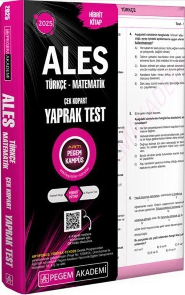 2025 ALES Çek Kopart Yaprak Test Pegem Yayınları - Pegem Akademi Yayıncılık - Image 1