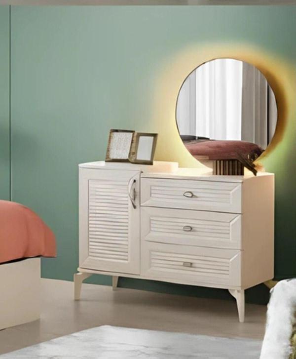 Atina Şifonyer-makyaj Masası-ışıklı Aynalı-mdf-aytaşı - Image 1