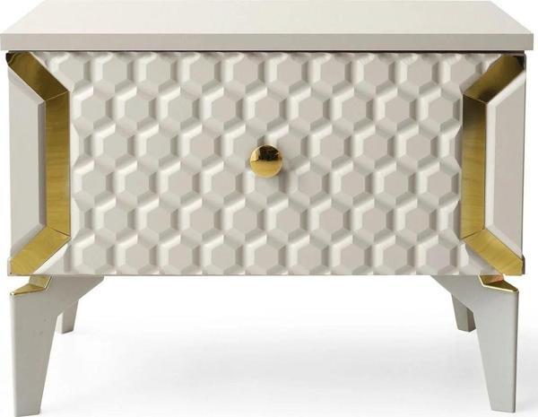 Milano Komodin-mdf-aynalı-kum Beji - Image 1