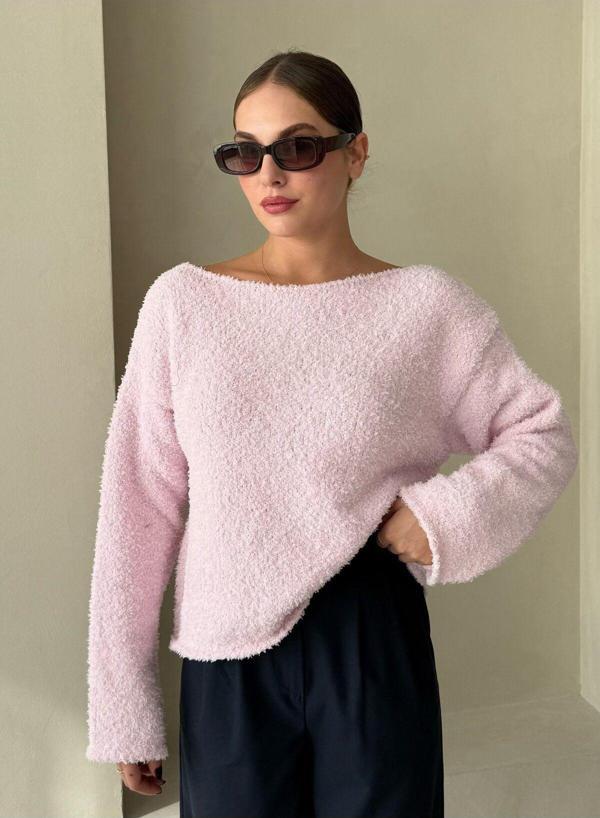 Laluvia Pembe Rachel Havlu Yumoş Kazak-4535 - Image 1