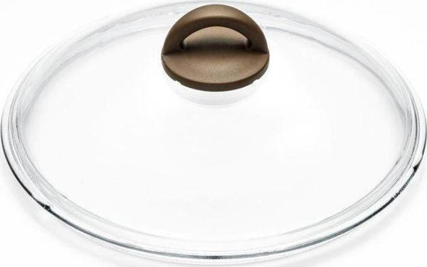 Olivilla Extra 20 cm Cam Pyrex Kapak Kahverengi Kulplu - Image 1