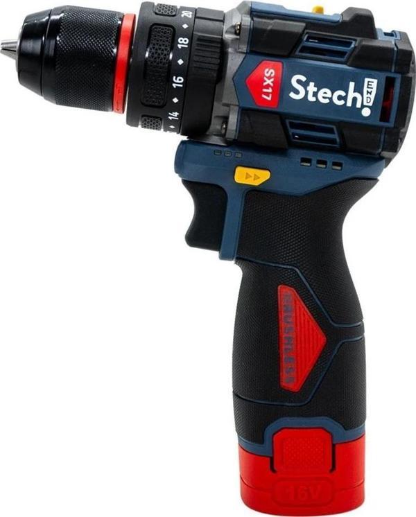 StechEnd SX17 Darbeli Akülü Vidalama Matkap 2 x 2Ah - Image 1
