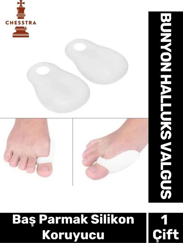 Özel Üretim Kemik Ayak Baş Parmak Bunyon Makarasız Halluks Valgus Silikon Koruyucu 1 Çift - Image 1