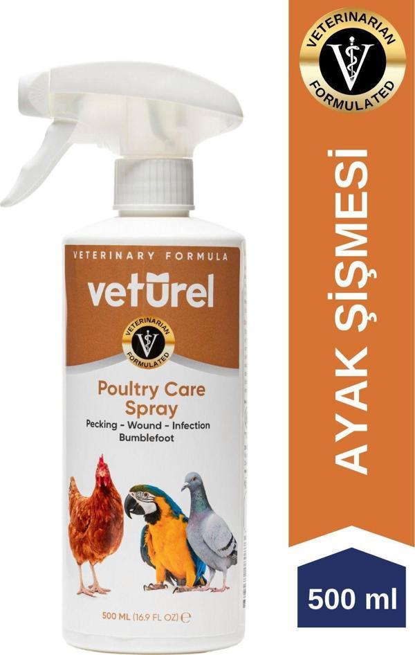 Kanatlı Hayvan Kuş Güvercin Tavuk Papağan Kesik Yara Göz Nezlesi Enfeksiyon Bakım Spreyi 500ml - Image 1