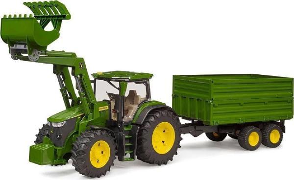1:16 model John Deere 7R 350 Kepçeli Traktör Ve Römork inşaat aracı Seti - Image 1