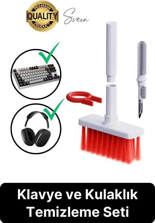 Çok Amaçlı Klavye ve Kulaklık Temizleme Seti Elektronik Cihaz Fırçalı Bilgisayar Tuş Çektirme - Image 1