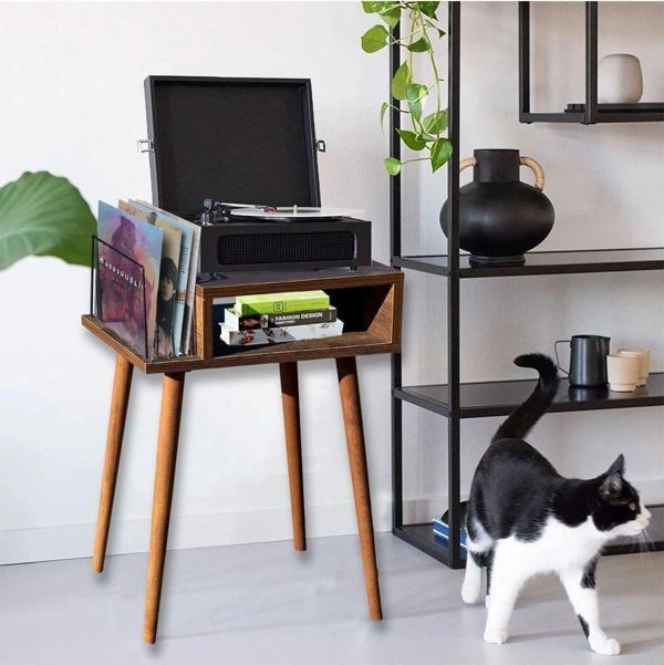 Rmd Shop Plak Ve Pikap Sehpası Ahşap Ayaklı - Image 1