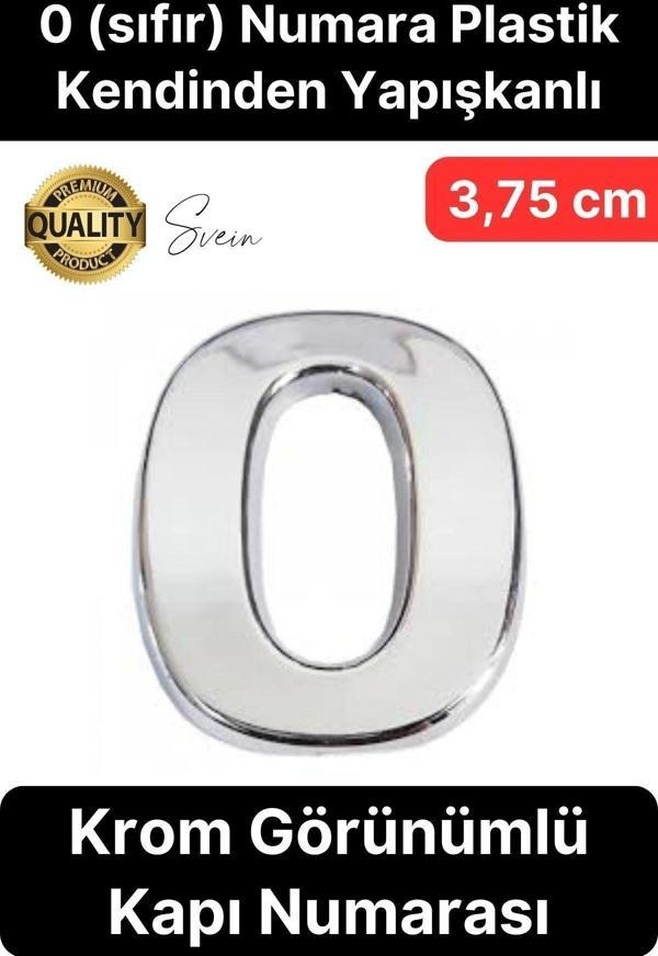 No 0 Kapı Numarası Kendinden Yapışkanlı Masa Dolap Plastik Ev Posta Kutusu Dış Mekan Daire 3,75 cm - Image 1