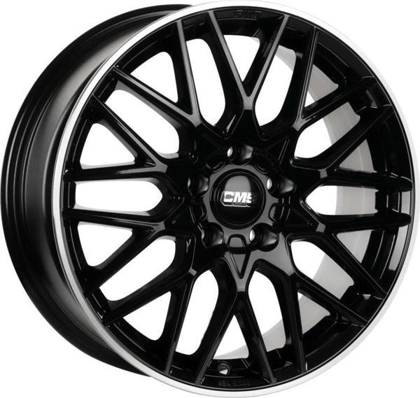 CMS-1062-01 7.0x17"-5x112 ET40 66.5 Diamond Rim Black Gloss Jant (4 Adet) - Image 1