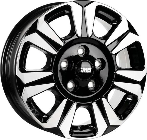 CMS-1469-02 6.5x17" -5x120 ET60 65.1 Diamond Black Gloss Jant (4 Adet) - Image 1