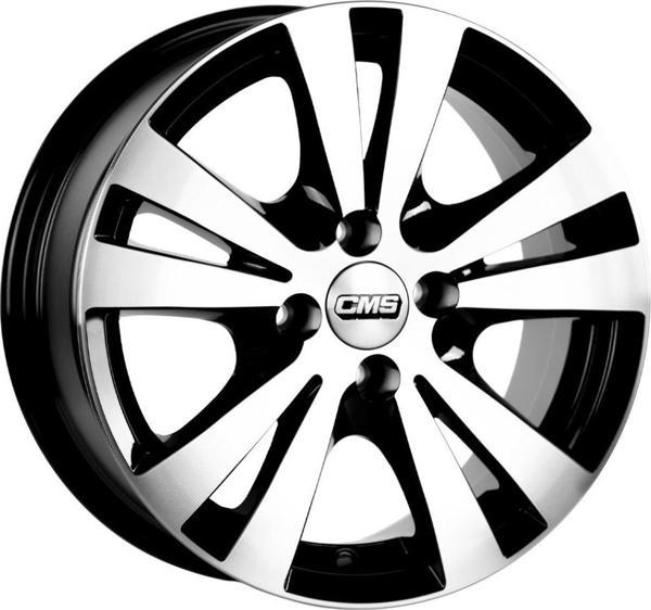 CMS-603-04 6.5x15"-4x108 ET15 65.1 Diamond Black Gloss Jant (4 Adet) - Image 1