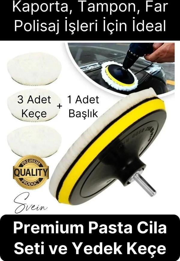 Premium Pasta Cila Seti Araba Çizik Giderici Partlatma Süngeri Araç Parlatıcı Kaporta Tampon Polisaj - Image 1
