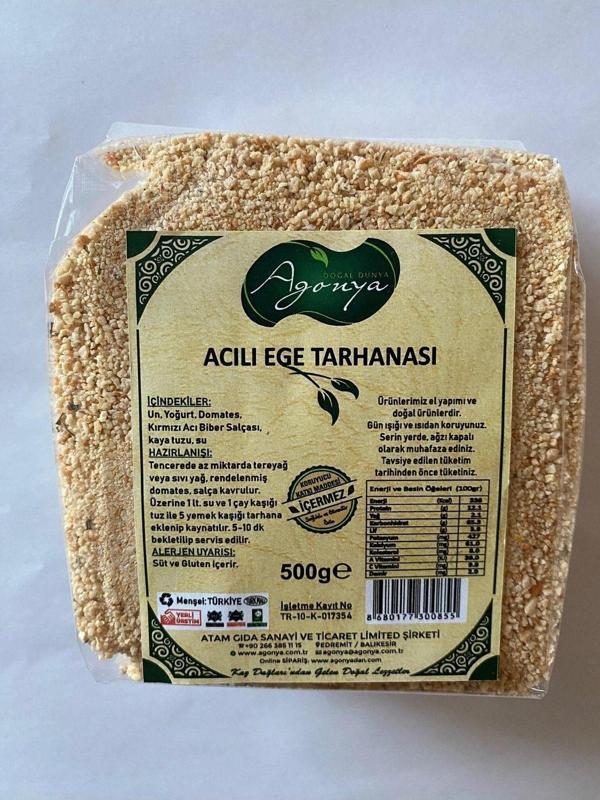 AGONYA Acılı Ege Tarhanası 500 G - Image 1