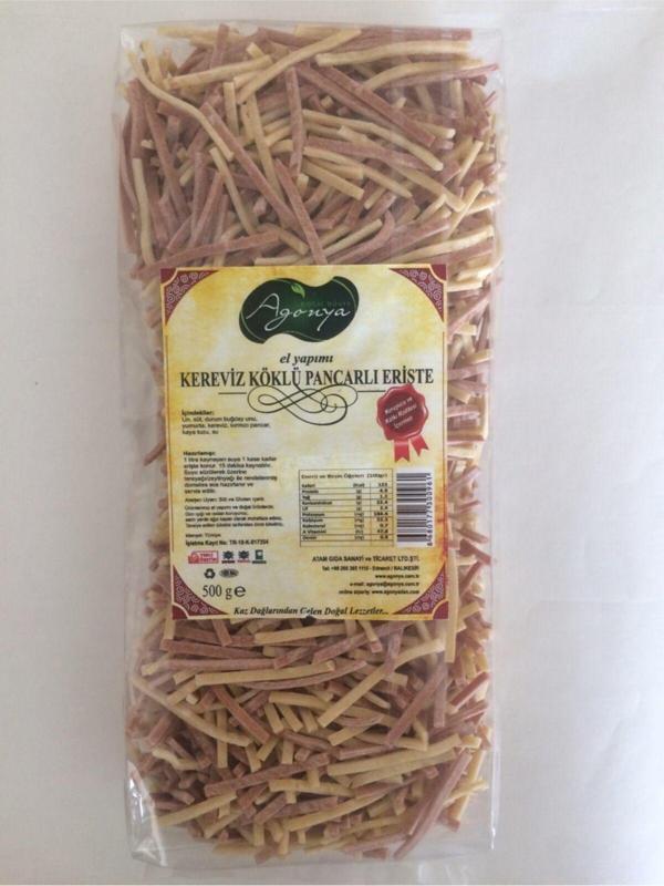 AGONYA Kereviz Köklü Pancarlı Erişte 500 Gr - Image 1