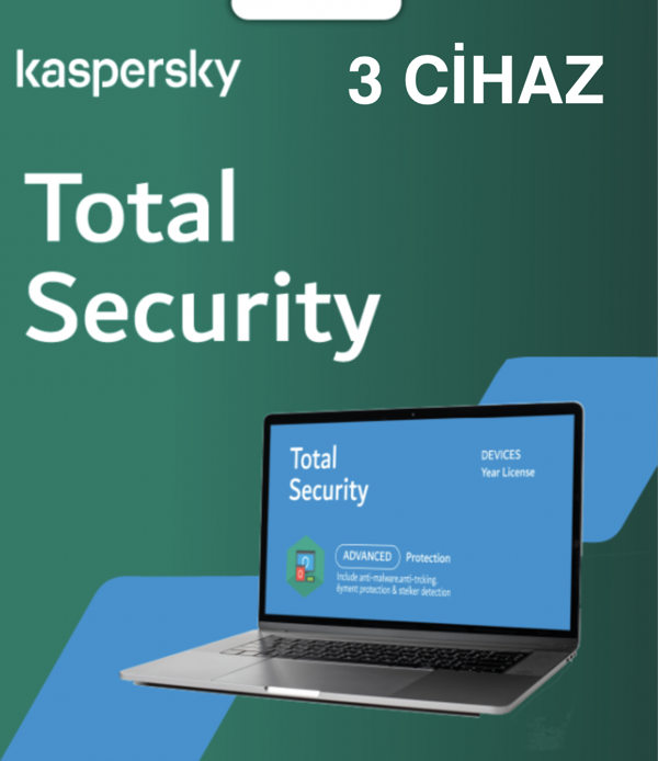 Kaspersky Total Security 3 Cihaz 1 Yıl - Image 1