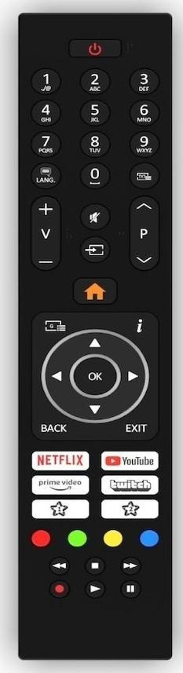 REGAL 55R754UA9SE Android Tv Kumanda-Mikrofonsuz - Image 1