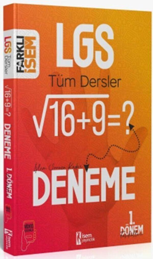 İsem 8. Sınıf LGS Tüm Dersler 1. Dönem Farklı İsem 5 Deneme İsem Yayıncılık - İsem Yayıncılık - Image 1
