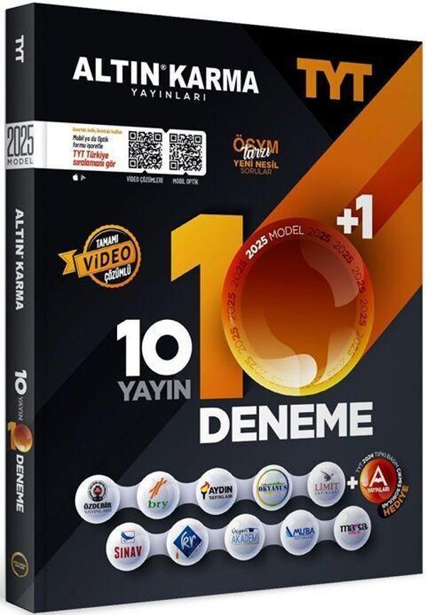 Altın Karma Yayınları 2025 Model TYT 10 Yayın 10 Deneme - Altın Karma Yayınları - Image 1