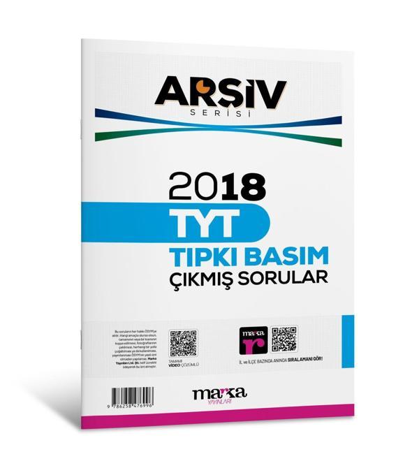 Marka YKS TYT 2018 Çıkmış Sorular Tıpkı Basım Arşiv Serisi Çözümlü Marka Yayınları - Marka Yayınları - Image 1