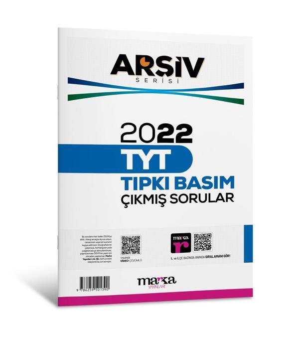 Marka YKS TYT 2022 Çıkmış Sorular Tıpkı Basım Arşiv Serisi Çözümlü Marka Yayınları - Marka Yayınları - Image 1