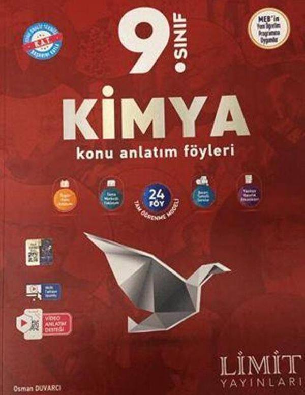 Limit Yayınları 9. Sınıf Kimya Konu Anlatım Föyleri - Limit Yayınları - Image 1